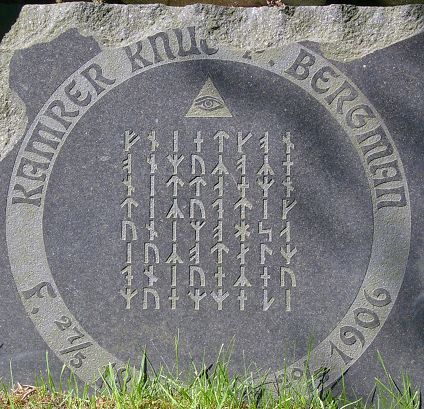 Kamrer Knut O. Bergmans gravsten